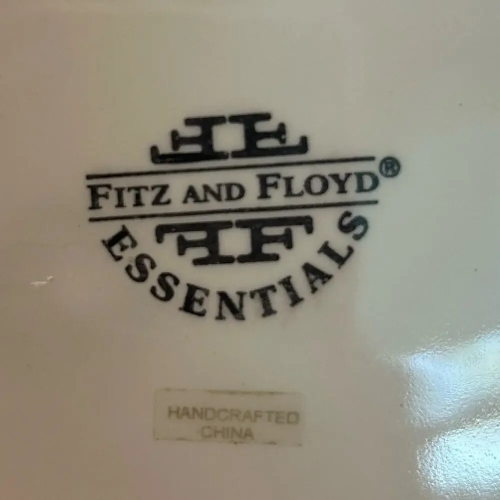 Vintage Fitz and Floyd DEER SANTA Candy Jar/Christmas decor EUC